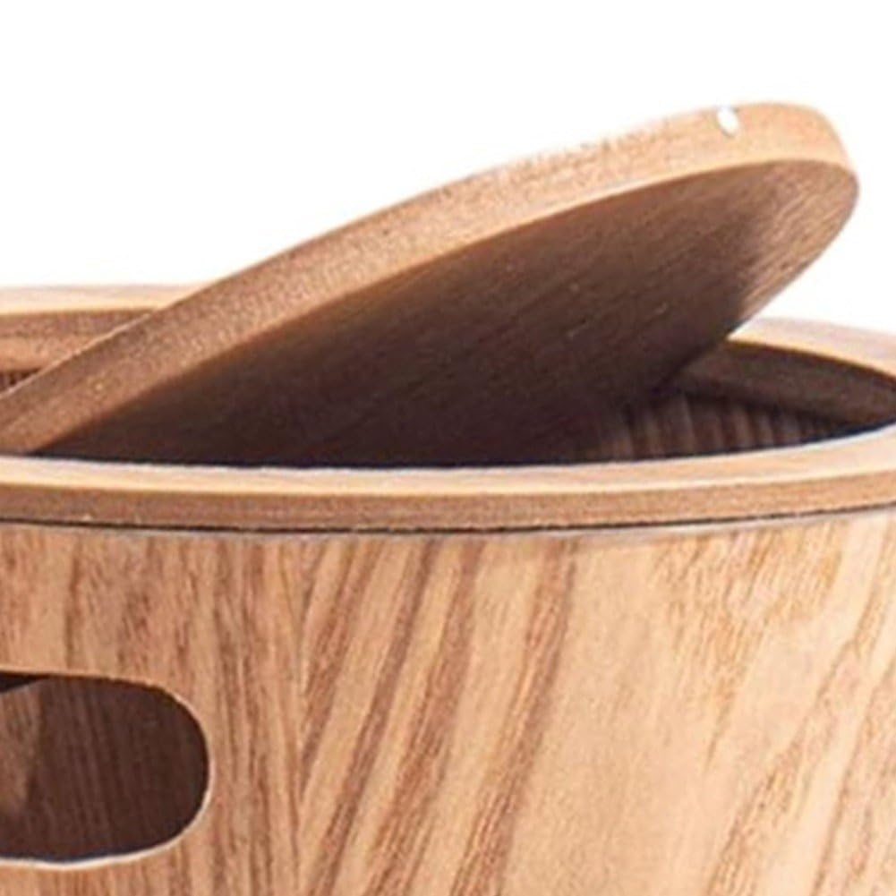 Pattumiera Cucina in Legno con Coperchio Basculante Pattumiera in Legno Cestino Decorativo per Rifiuti Cestino Cucina per Hotel Bagno Ufficio