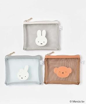 Amazon.co.jp: ミッフィー COLOR MESH ミニフラットポーチ