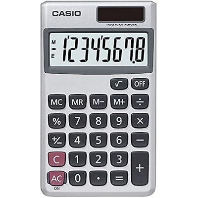 Casio SL-300SV Standard Function Desktop Calculator | General Purpose | Large 8-Digit Display | Pocket Size | Basic Math Functions| Ideal for Home & Office