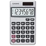 Casio SL-300SV Standard Function Desktop Calculator | General Purpose | Large 8-Digit Display | Pocket Size | Basic Math Functions| Ideal for Home & Office