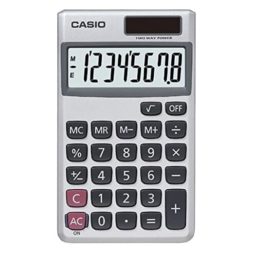 Casio SL-300SV Standard Function Desktop Calculator | General Purpose | Large 8-Digit Display | Pocket Size | Basic Math Functions| Ideal for Home & Office