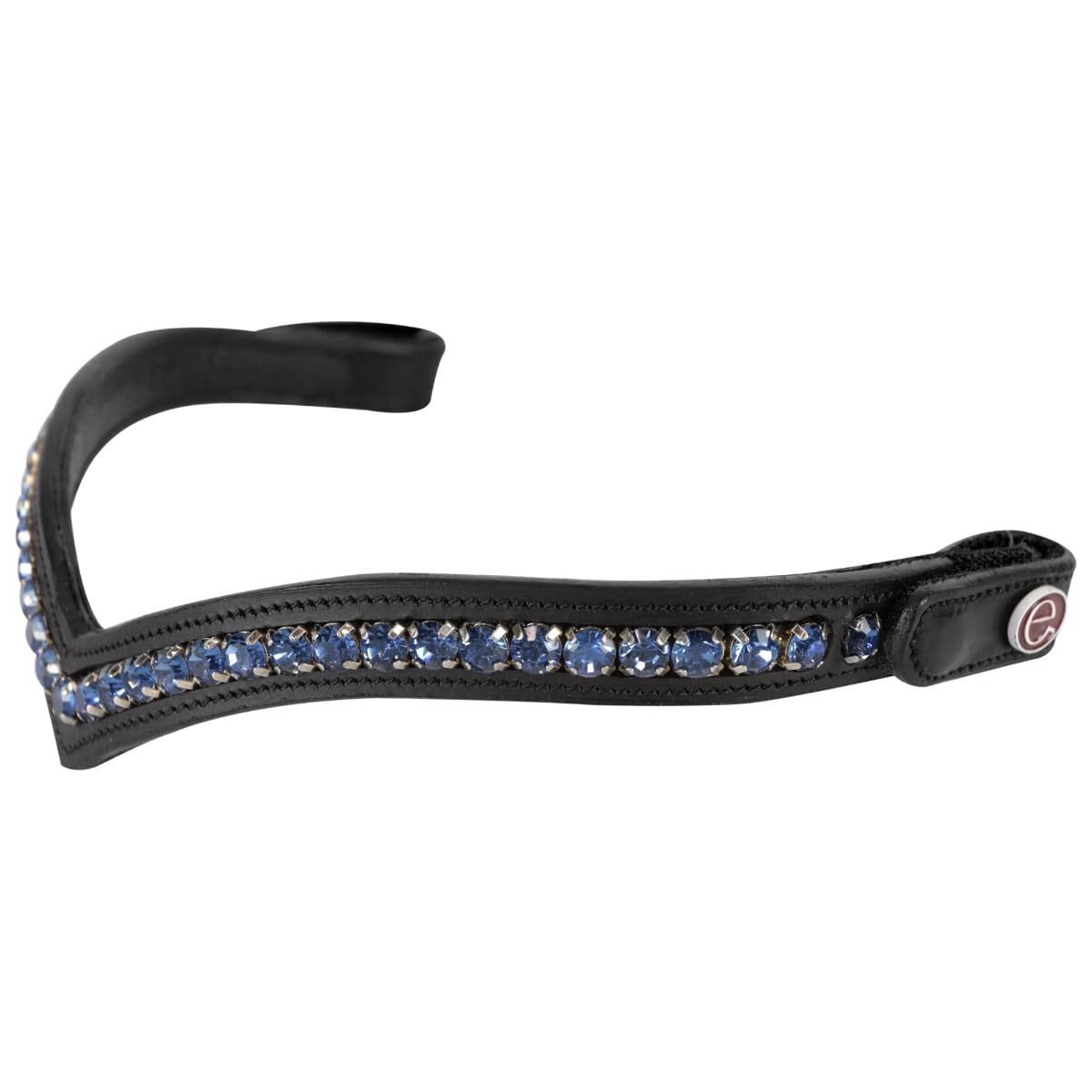 Frontalino Shaped Sapphire con Bottone, Materiali Morbidi e Resistenti, Confortevole e Efficiente, Decorazioni di Pregio, Stile Unico