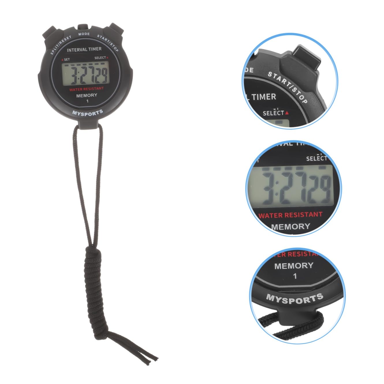 Toddmomy 4 Pezzi Cronometro Multi per Sport Timer Professionale per Corsa e Allenamento Design Ergonomico e Misurazione Intermediaria