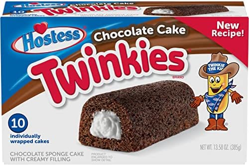 Hostess Chocolate Cake Twinkies, 10 Count, 13.58 Ounce (Pack of 1)