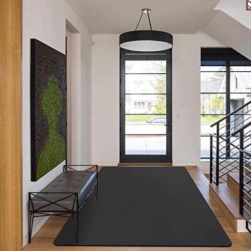 Hallway Runner Rug Mat For Summer Using, Waterproof Outdoor Rug Carpet Laundry Room Rug Floor Rug, Non Slip Rubber Area Rug Runner Carpet For Home Door Entryway Porch Backyard Dining Room, Black #TOP1