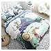 YRRA Karikatur Totoro Cat Vierteilige Bettwäsche, Hayao Miyazaki Totoro Cat Bettwäsche 4-teilig Bettwäsche-Set Bettlaken Kissenbezug King Size Dick warm,A,King 220x240cm
