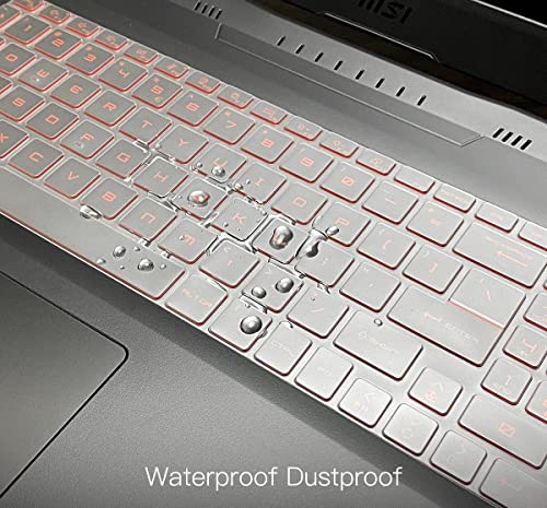 Image of RAYA cover for MSI Katana 15 /17 /GF66 /GF76 MSI Bravo 15 MSI Alpha 15 /17 MSI Pulse GL66 /GL76 MSI Crosshair 15 /17 MSI Sword 15 /17 MSI Raider GE68 /GE78 MSI Vector GP68 /GP78 Gaming Laptop (Transparent TPU)