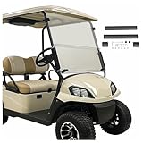 ‎KUAFU Tinted Flip Windshield Compatible with 2007-2016 Golf Cart Yamaha G29 Gas or Electric Golf Cart Folding down Smoke Windscreen