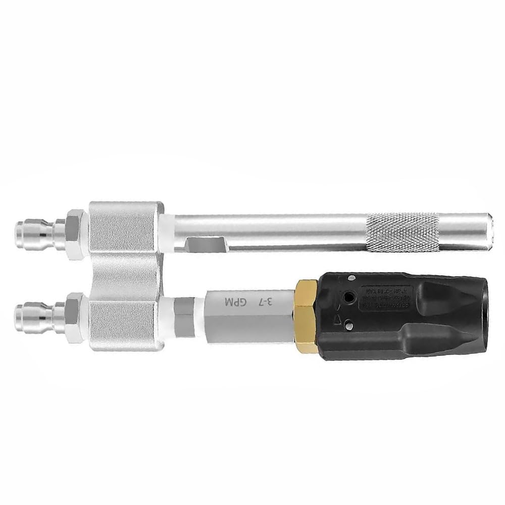 Ugello girevole regolabile da 0 a 60 °, ugello girevole per idropulitrice da 1/4", in acciaio inox, per idropulitrice