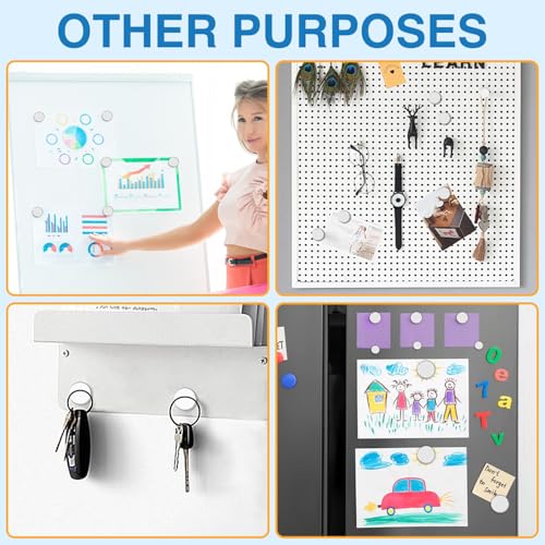 Image of TRYMAG 330Pcs Small Neodymium 5 Different Sizes Fridge Magnets for Crafts, Mini Rare Earth for Classroom, Tiny Circle Strong Round Magnets for Refrigerator, Whiteboard