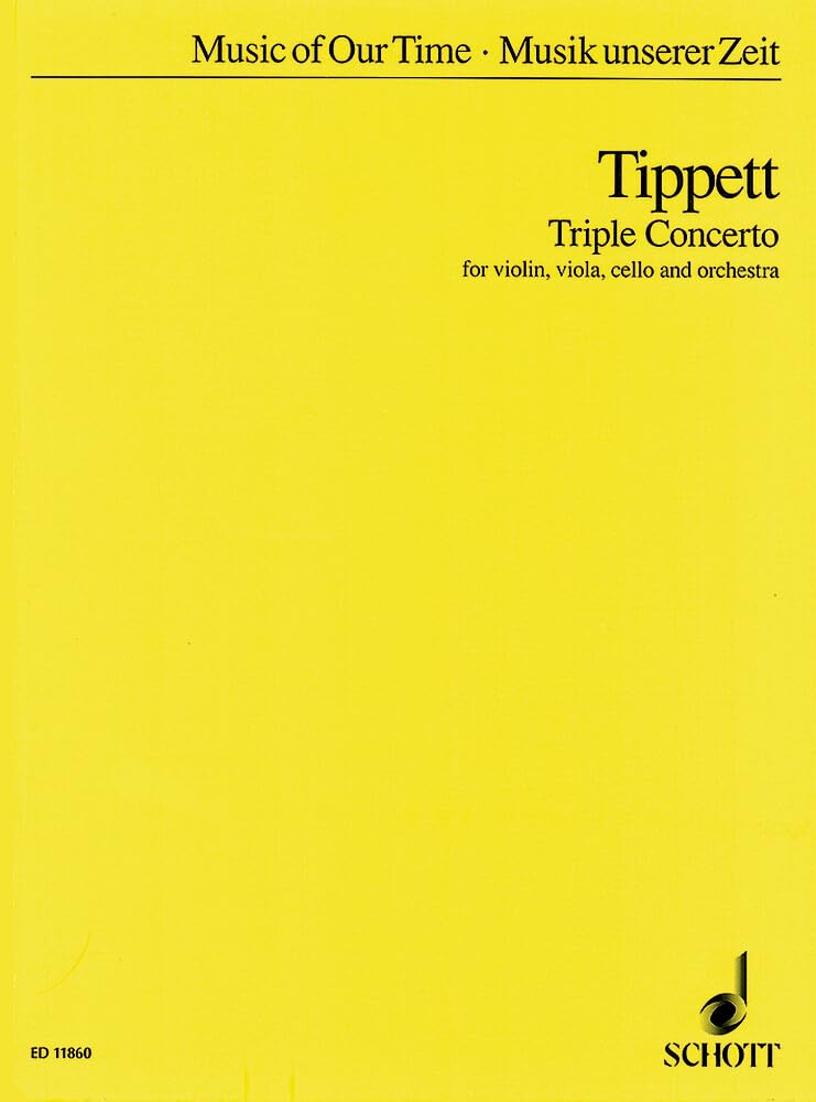Triple Concerto: Violine, Viola, Violoncello und Orchester. Studienpartitur. (Musik unserer Zeit)