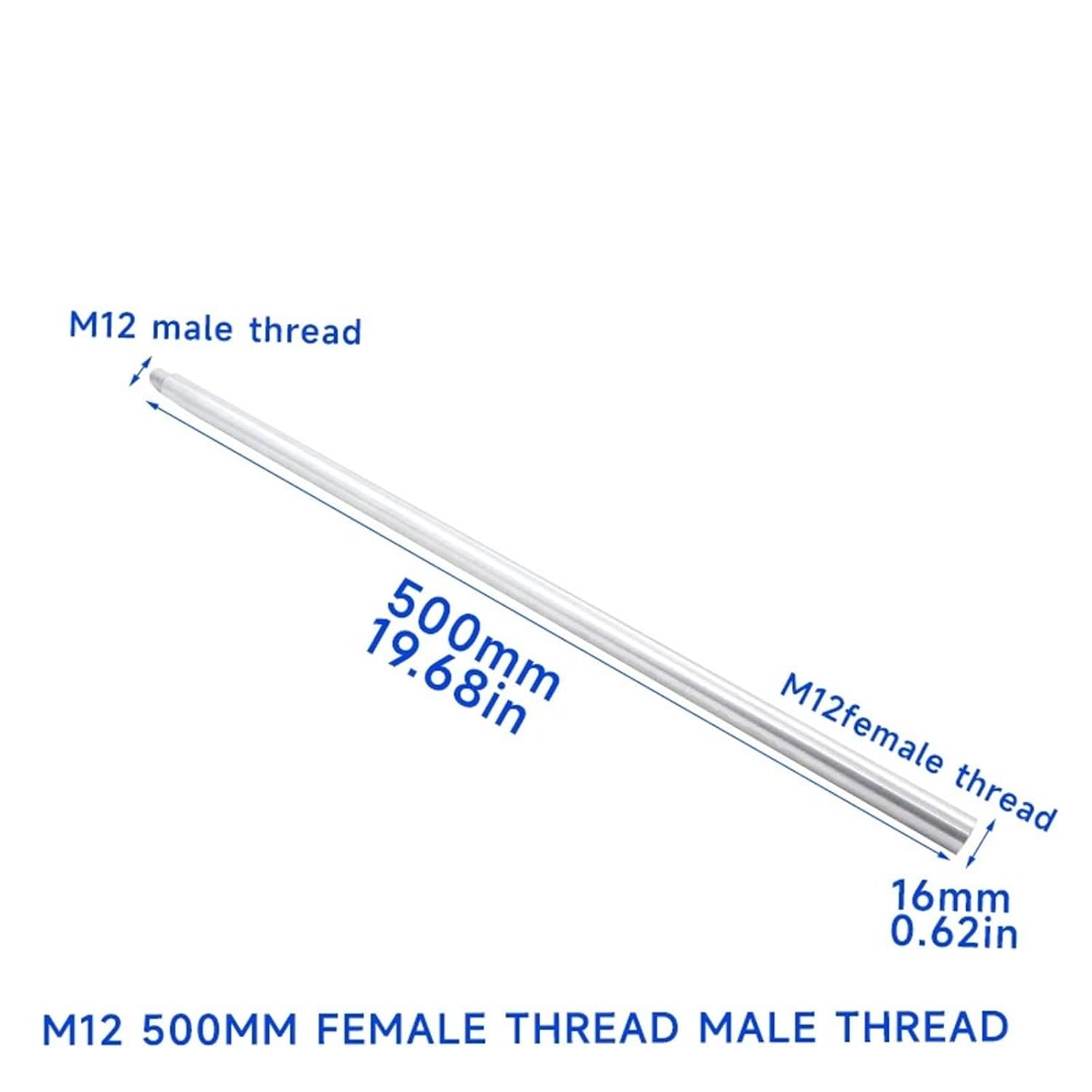 Steel Wire Brushes Chimney Boiler Stovepipe Cleaning Brush with M12 Thread for Extended Handle Tube Pipe Rust Removal Power Tool(M12 Male Thread)