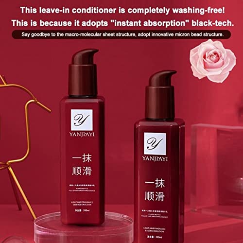 A Touch Of Magic Hair Care, Yanjiayi Hair Smoothing Leave-In Conditioner, Nourishing Hair Conditioner, Yanjiayi Hair Treatment, Hair Smooth Anti-Frizz For Curly, Dry, Damaged Hair (1Bottle) #TOP2