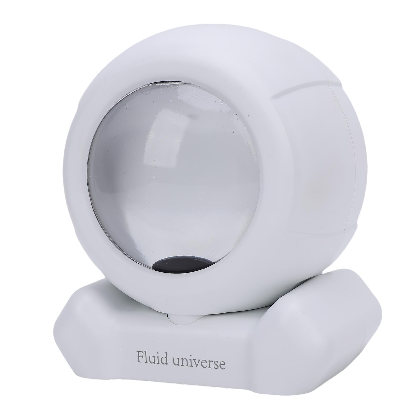 Luocute Output Magnetic Fluid Lautsprecher, Clear Sound Ferrofluid Music Visualizer, Ideal für Home Office, Stilvolles Design mit Integrierten Lautsprechern für eine (White)