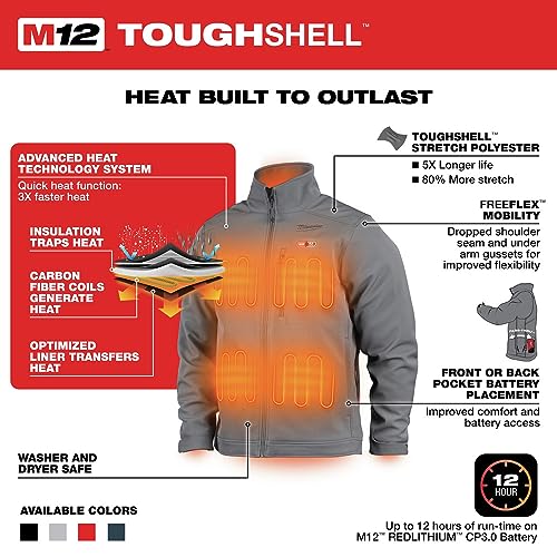 Milwaukee Electric - M12 Gray Heat Jacket KIT S4