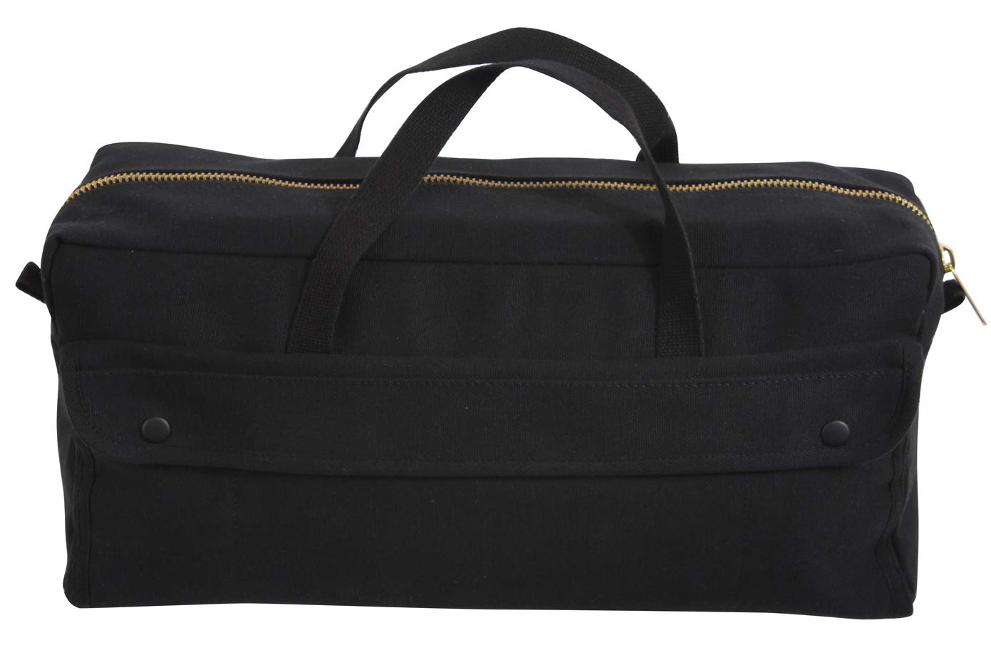 Rothco Canvas Jumbo Tool Bag with Brass Zipper, Black