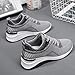 Toumov Womens Running Shoes Lightweight Tennis Walking Shoes Mesh Breathable Gym Work Fashion Sneakers No Slip Sneakers Cushioning Comfort Gym Workout Athic Shoe Orthopedic Trainers Grey