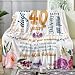 Hcoviv 40th Birthday Gifts Women Blanket 50 * 60, Happy 40th Birthday Gift Ideas, 40th Birthday Decorations, Present for Women Turning Forty, Gifts for 40-Year-Old, Best Bday Present 1986 Throw