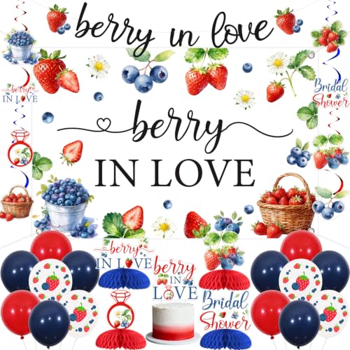 Cheereveal Berry In Love Bridal Shower Decorations Set, For Women