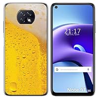 Tumundosmartphone Cover Gel TPU per Xiaomi Redmi Note 9 Disegno Disegni - Cuori Legno