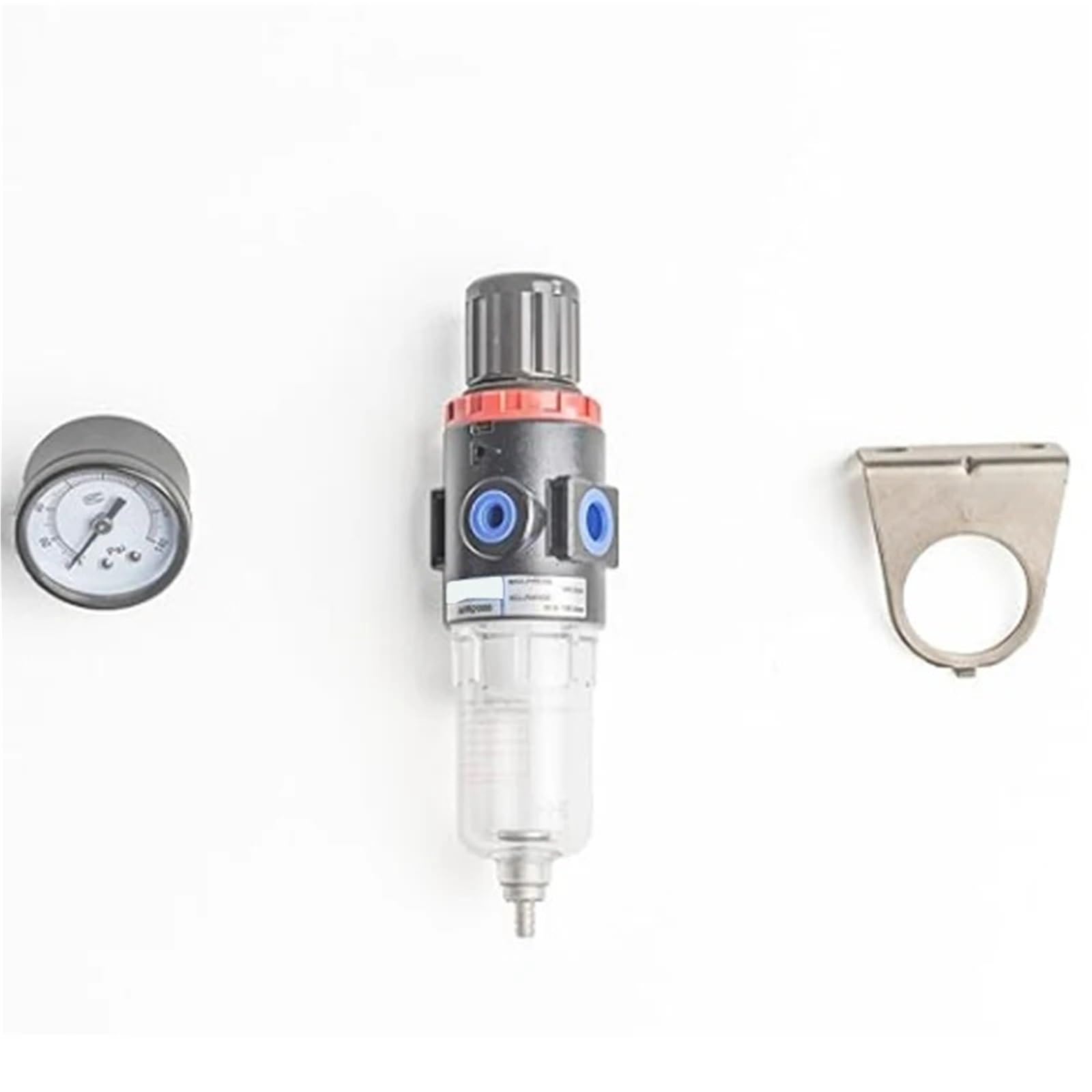 Regolatore filtro aria compressa 1/4 pollici NPT AFR2000-2T 0-140 PSI Staffa regolabile Calibro Scarico semi-automatico 1 pz