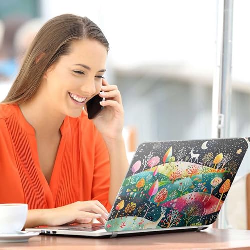 Image of Galaxsia Floral D32 Full Body Vinyl Laptop Skin /Sticker /Cover Upto 15.6 Inches Laptops Laminated-Removable-HD Quality Compatible for Hp-Dell-Sony-Lenovo-Asus etc.(15x10 Inches)