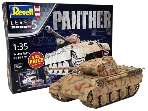 Revell Nice Price I Geschenkset Panther Ausführung D I Panzer für Bastler...