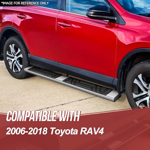 Estribos laterales para Toyota RAV4 2006-2018 acero inoxidable miniatura 7