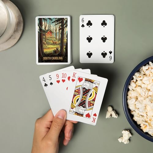Baraja de Póker South Carolina con 52 cartas miniatura 2