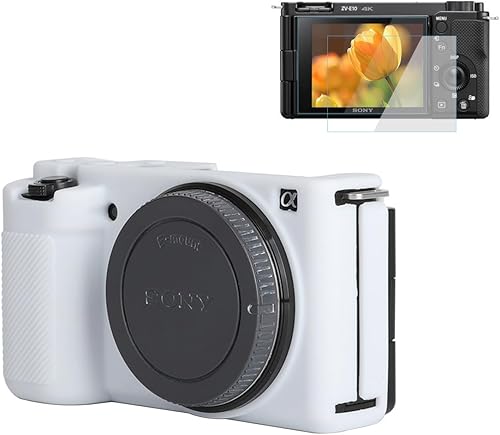 Miniatura 2 de Pocoukate Funda para cámara Sony ZV-E10  ZV-E10L, estilo Vlog Alpha ZV-E10 ZV-E10L, cámara digital, antiarañazos, ajuste delgado, funda suave para