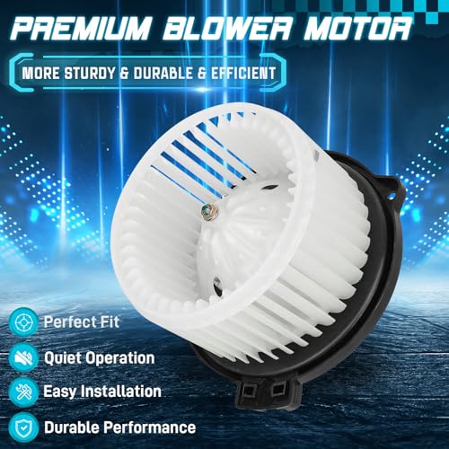 Image of IRONTEK 700059 HVAC Blower Motor with Fan Cage Fit for Toyota Echo 2000-2005, for Toyota Tacoma 1995-2004, HVAC Blower Motor Assembly 87103-04030 87103-52060 15-80106 615-58360 615-58503A