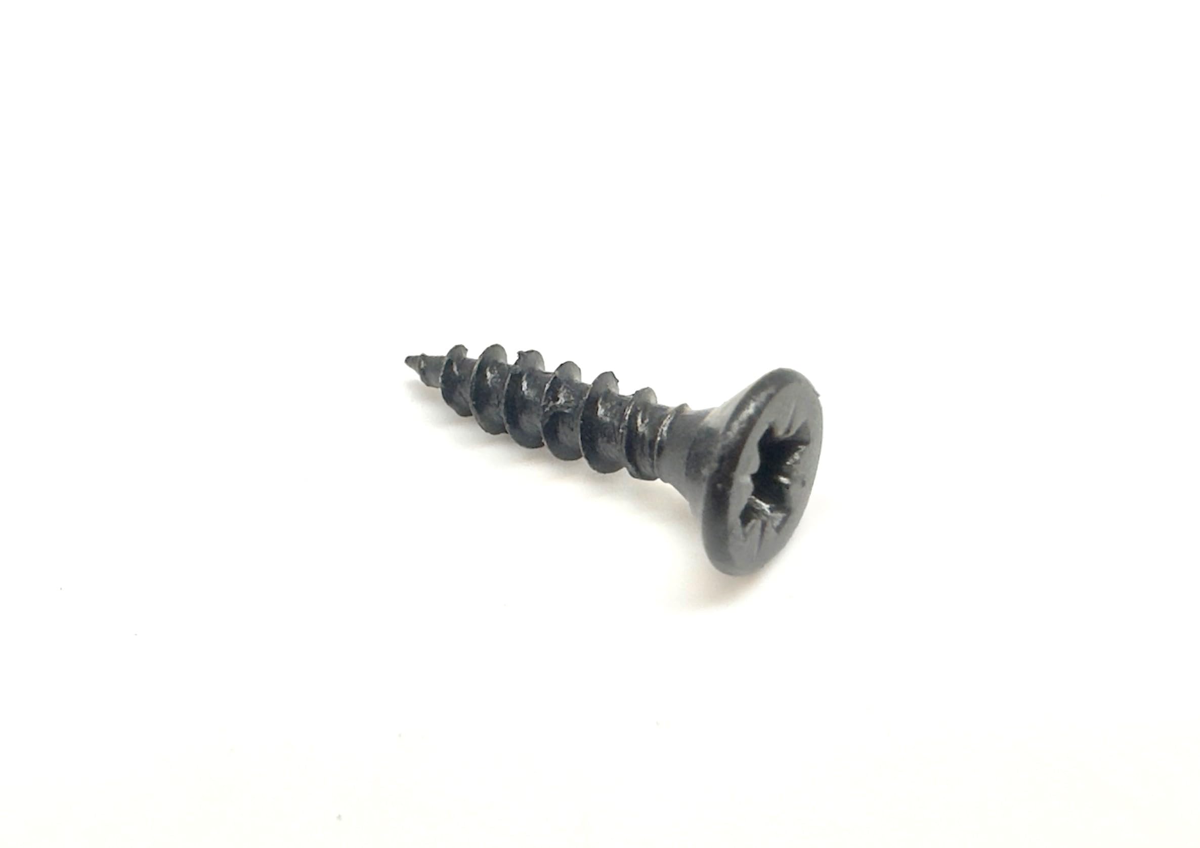 200 Pcs Box of Black Wood Screws Double Countersunk Multi Purpose (3.5mm x 25mm) Organic Woodscrews - Image 3
