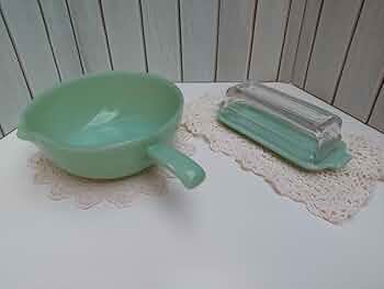 Fire King バターケース　シール付き　未使用 Amazon | ジェダイ ファイヤーキング バターディッシュ バター