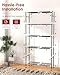 Sakugi Storage Shelves - 5 Tier Shelf Organizer, Heavy Duty Garage Shelving Unit with Leveling Feet, Stable Metal Shelves Organizer for Pantry, Kitchen and Closet, 33.0