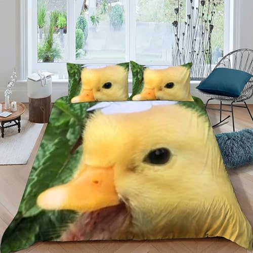 Housse de couette King microfibre à imprimé 3D haute définition Animaux Land - 3