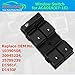 Acadia Upgrade Driver Side Master Power Window Control Switch with RED Light Compatible with 2007-2016 GMC Acadia, Durable Materials, 20945224, D1961F, D1930F