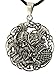 Kiss of Leather Odin mit Raben Anhänger aus 925 Silber mit Baumwollband SI. 349