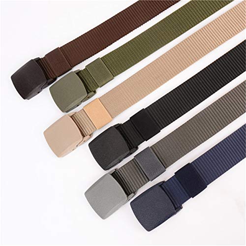 Plastic Buckle Nylon Belt Mens Web Adjustable Tactical Belt Webbing Canvas Outdoor Belt Breathable Military Waist Belt Strap2