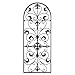 GB HOME COLLECTION Metal Wall Decor, Decorative Victorian Style Hanging Art, Steel Decor, Window Arch Design, 16.5 x 41.5 Inches, Black