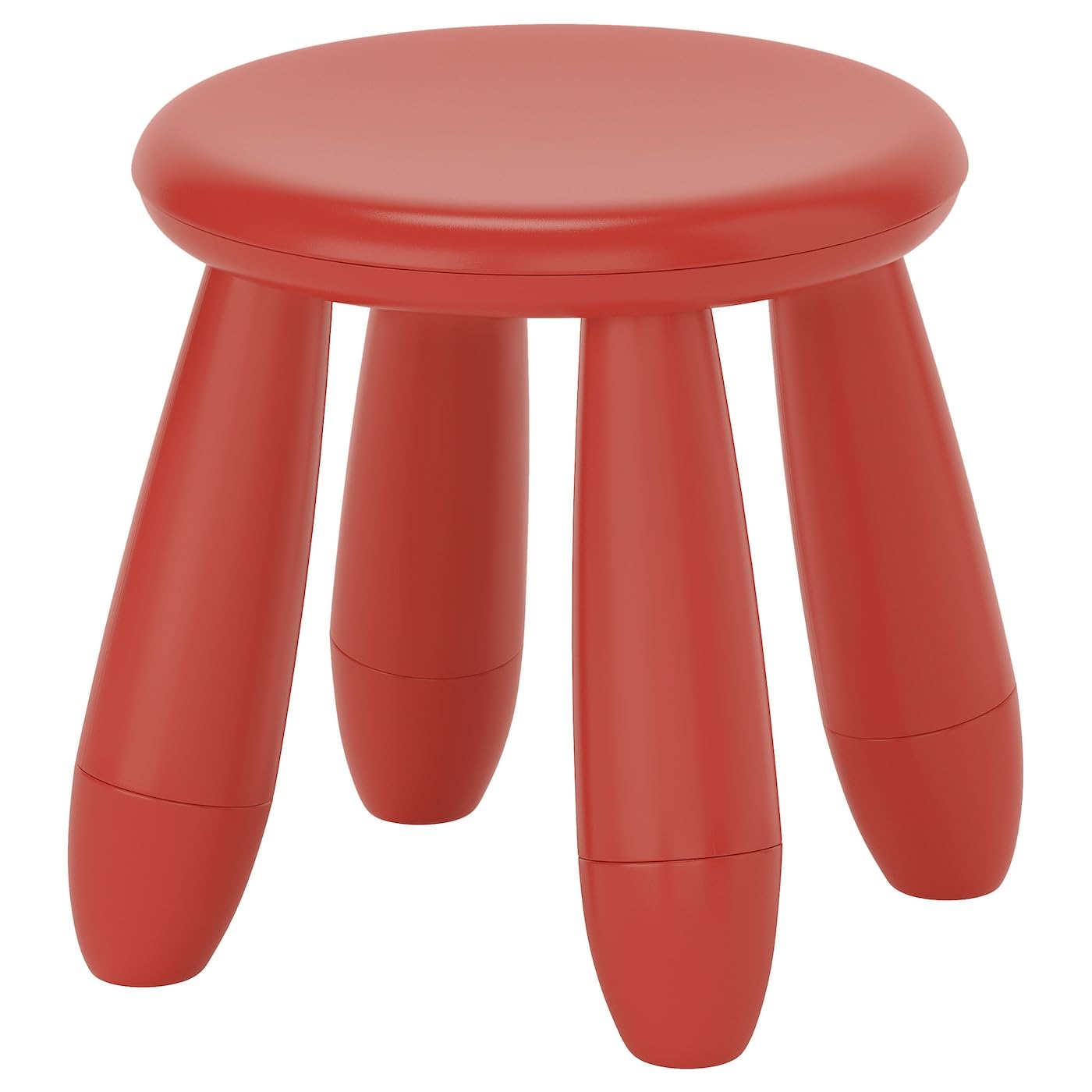 IKEA Mammut Children's Stool, Indoor/Outdoor, Red, 50x50x74 cm, Solid Birch-picture-21