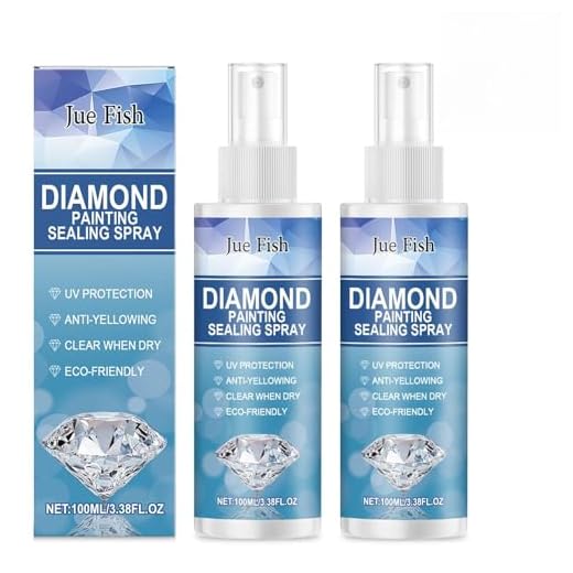 Crunier 2 Stück Diamond Painting Versiegelung Spray 100ml,Diamond Painting Kleber,Diamantmalerei Sprühversiegelung,für Glitzernde Bilder Anti-Shedding Versiegelung von Diamanten, Durchsichtig