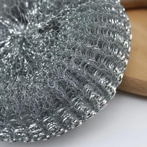PARENCE – Set aus 2 Edelstahl-Metallschwämmen – Mini-Format – Universelle Effizienz – Reinigung von Geschirr, Töpfen und Pfannen – 2 Stück