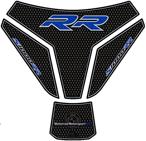 MOTOGRAFIX タンクパッド BMW S1000RR 15- カーボン/シルバー/ブルー MT-TB023CSB