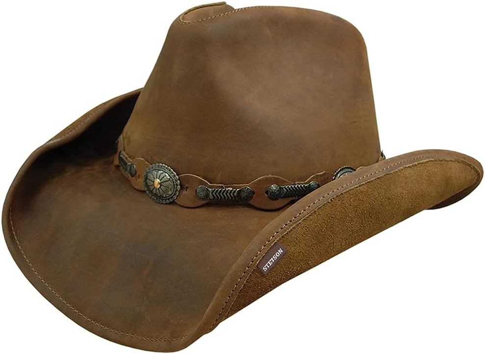StetsonRoxbury Shapeable Leather Cowboy Western Hat
