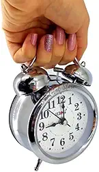 Relógio De Mesa Antigo Despertador Led Retro RELÓGIO DO TIPO ANTIGO METAL