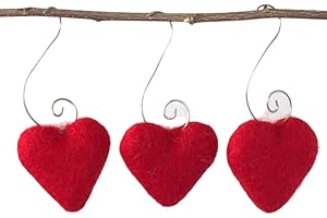Valentine's Day Heart Ornaments: Express Love with Eco-Friendly Wool