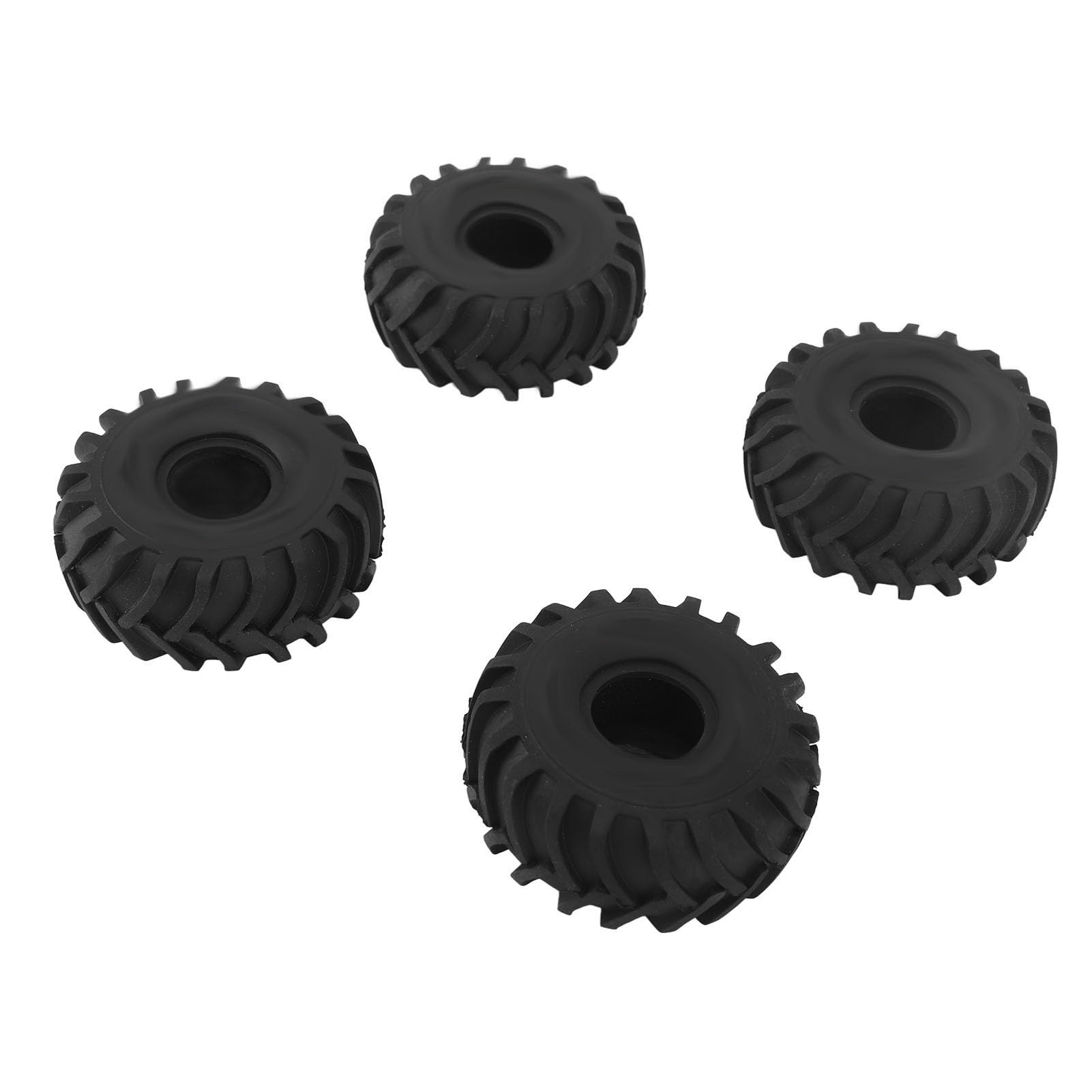 Gumowe Opony RC, 4 Szt. 1,0 Cala Antypoślizgowa Opona Gąsienicowa do AXIAL SCX24 1/24 Gąsienica, Czarna