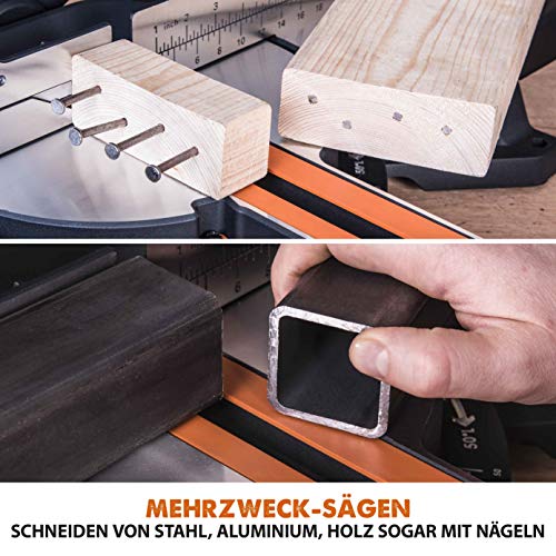 Evolution Schiebe-Kapp- und Gehrungssäge R255SMS+ | 2000 W, 300 mm Gleitfunktionalität...