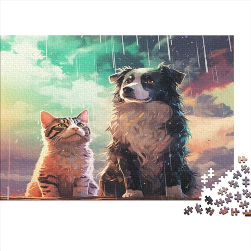 Jigsaw puzzle en bois animaux 1000 pièces pour lutter contre le stress et décorer la maison