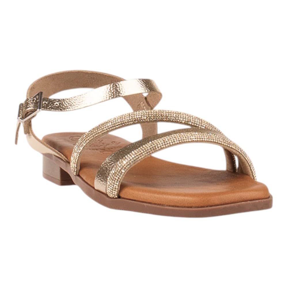 Sandalias de Piel Oh My Sandals 5871 Color Duna Champán para Mujer - Adriann Lasconi - Cuero